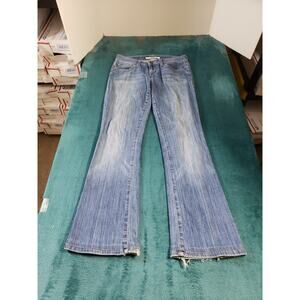 Joes Jeans Size 27 Womens Blue Pants Stretch Denim Mid Rise Honey Flared